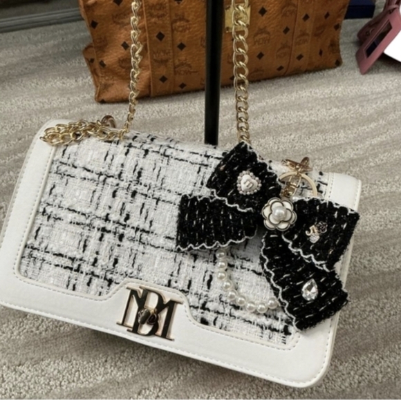 Badgley Mischka Handbags - Badgley Mischka Crossbody Bag + Bag Charm